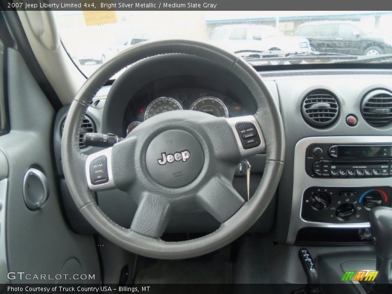 Bright Silver Metallic / Medium Slate Gray 2007 Jeep Liberty Limited 4x4