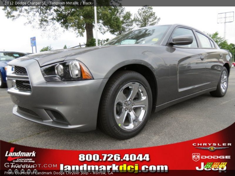 Tungsten Metallic / Black 2012 Dodge Charger SE