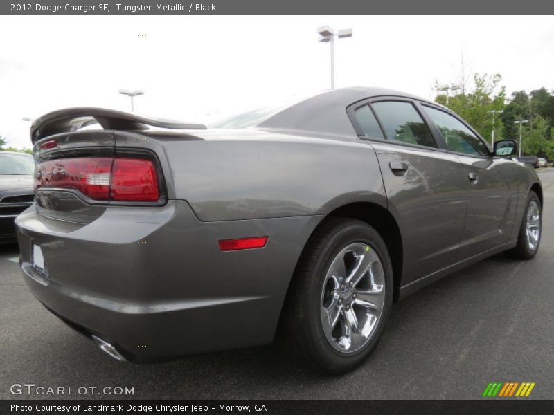 Tungsten Metallic / Black 2012 Dodge Charger SE