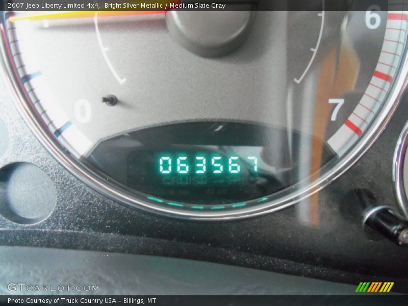 Bright Silver Metallic / Medium Slate Gray 2007 Jeep Liberty Limited 4x4