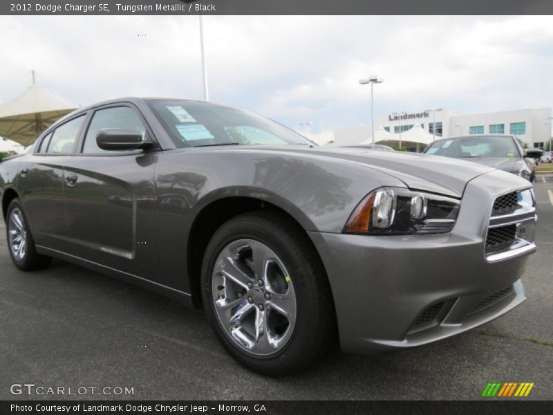 Tungsten Metallic / Black 2012 Dodge Charger SE