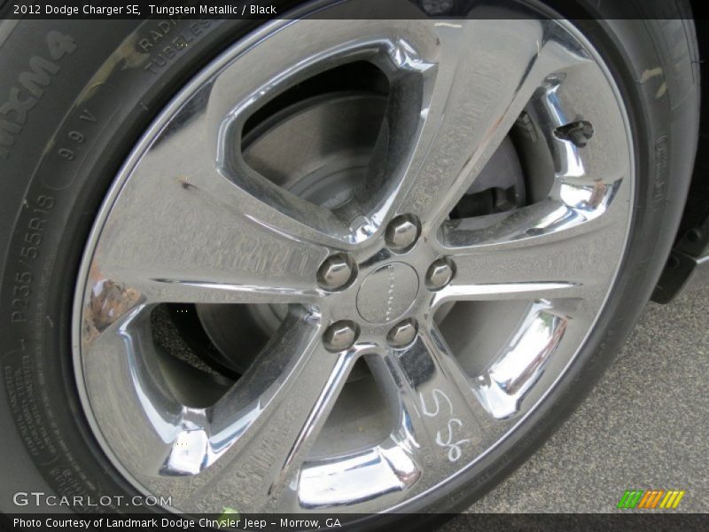 Tungsten Metallic / Black 2012 Dodge Charger SE