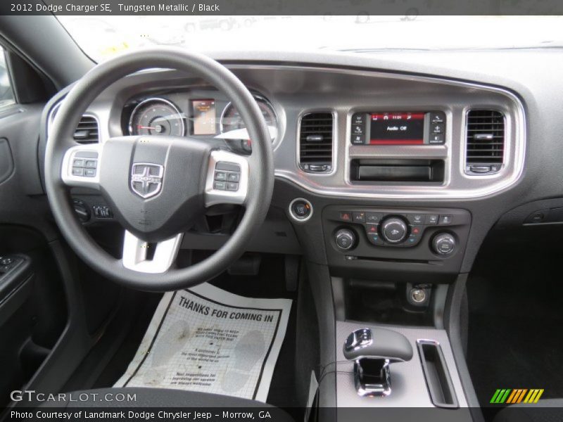 Tungsten Metallic / Black 2012 Dodge Charger SE