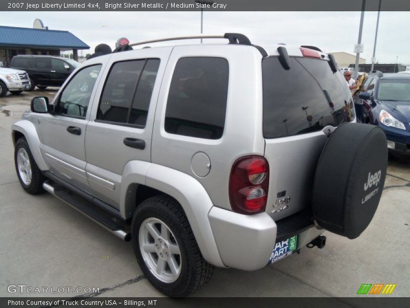 Bright Silver Metallic / Medium Slate Gray 2007 Jeep Liberty Limited 4x4