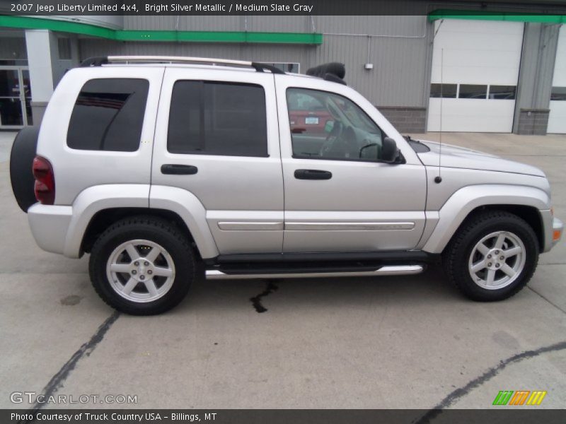 Bright Silver Metallic / Medium Slate Gray 2007 Jeep Liberty Limited 4x4