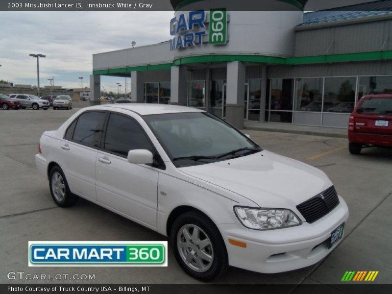 Innsbruck White / Gray 2003 Mitsubishi Lancer LS