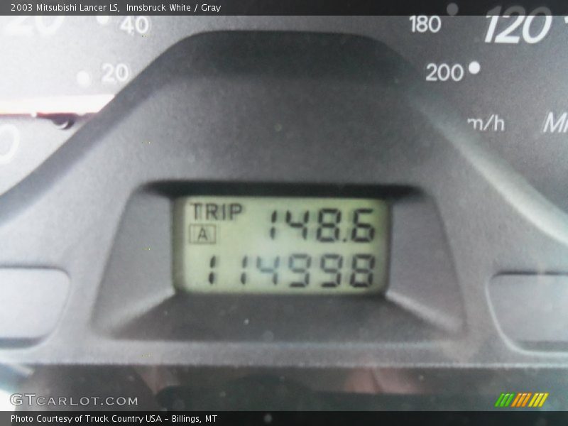 Innsbruck White / Gray 2003 Mitsubishi Lancer LS