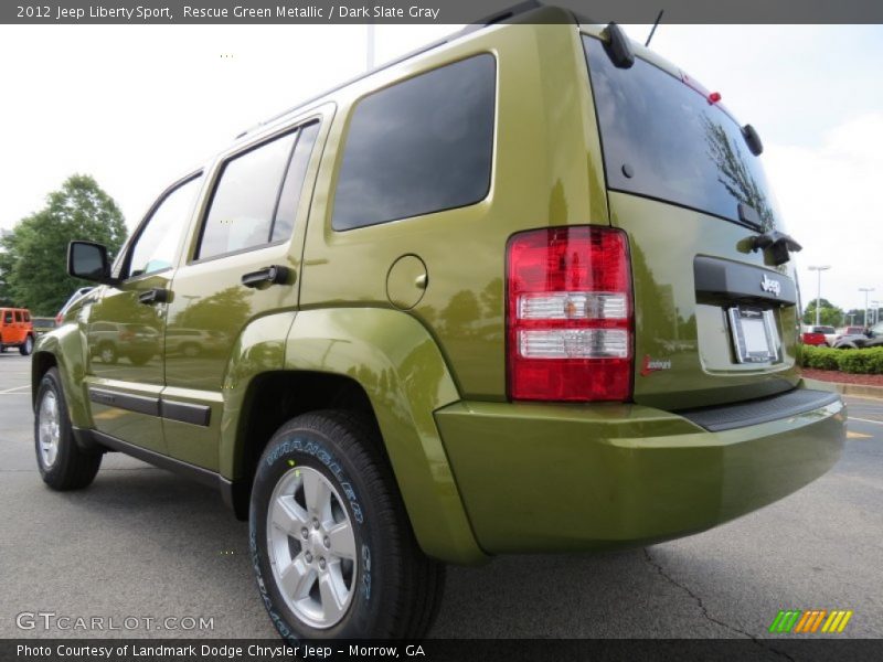 Rescue Green Metallic / Dark Slate Gray 2012 Jeep Liberty Sport