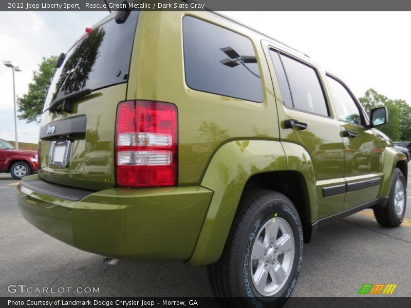 Rescue Green Metallic / Dark Slate Gray 2012 Jeep Liberty Sport
