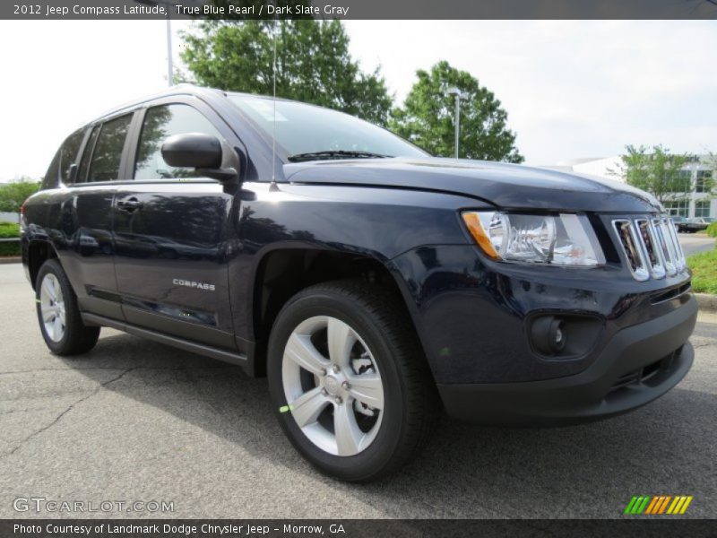 True Blue Pearl / Dark Slate Gray 2012 Jeep Compass Latitude