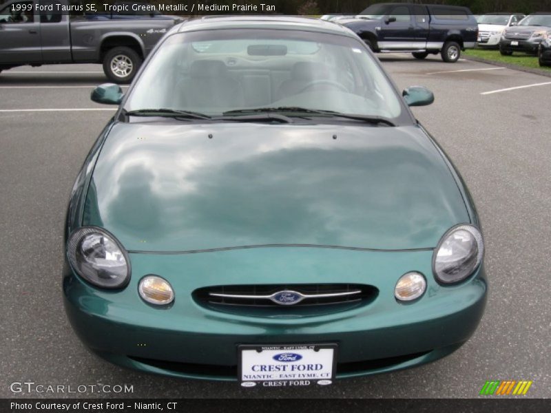 Tropic Green Metallic / Medium Prairie Tan 1999 Ford Taurus SE