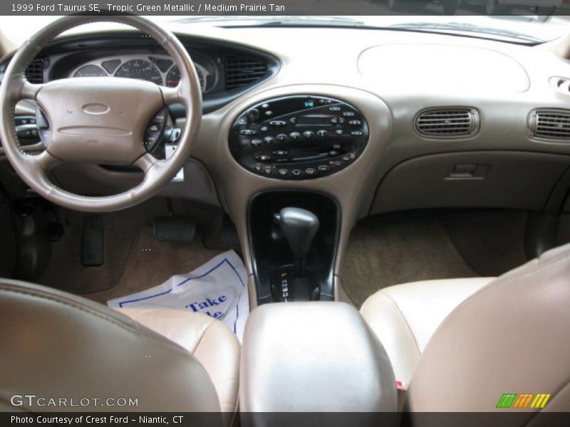 Tropic Green Metallic / Medium Prairie Tan 1999 Ford Taurus SE