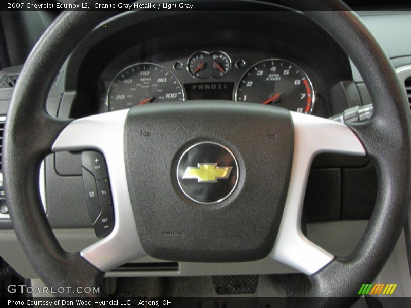 Granite Gray Metallic / Light Gray 2007 Chevrolet Equinox LS