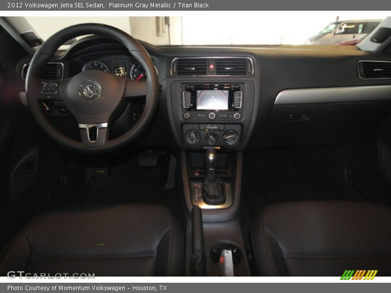 Platinum Gray Metallic / Titan Black 2012 Volkswagen Jetta SEL Sedan