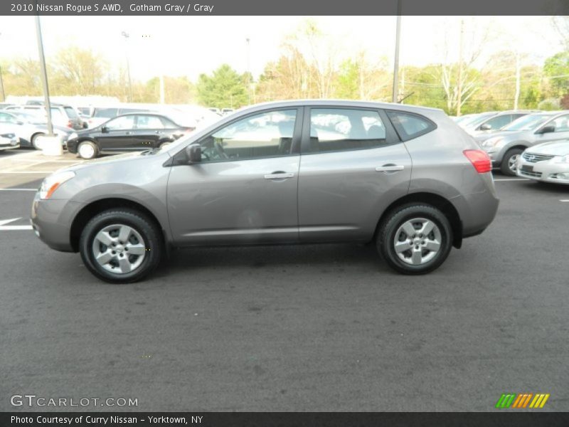 Gotham Gray / Gray 2010 Nissan Rogue S AWD