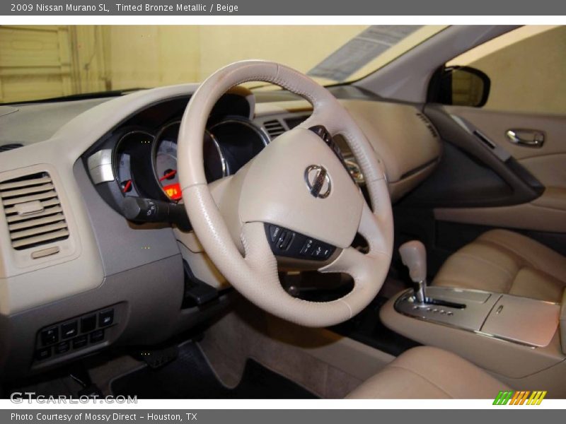 Tinted Bronze Metallic / Beige 2009 Nissan Murano SL