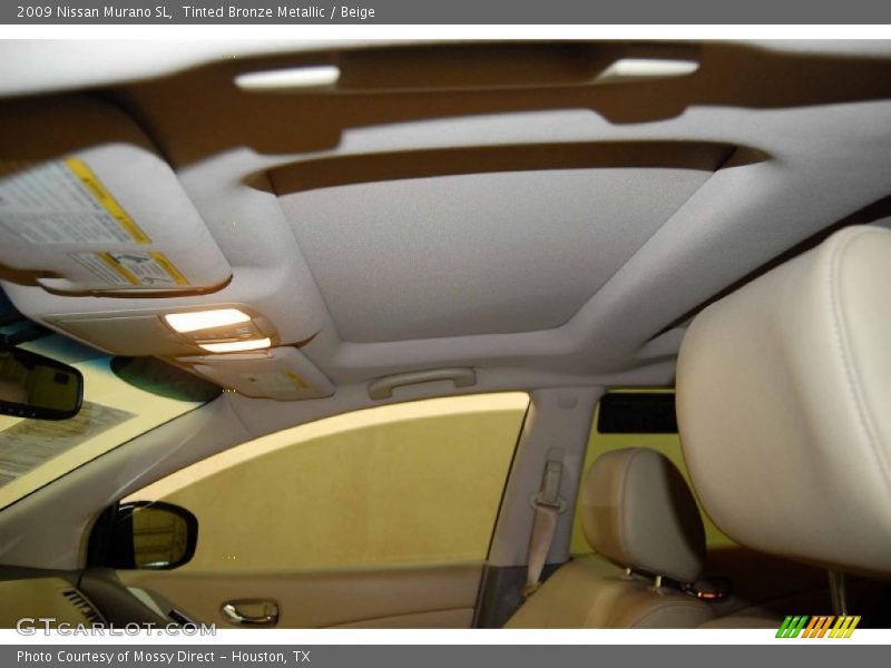 Tinted Bronze Metallic / Beige 2009 Nissan Murano SL