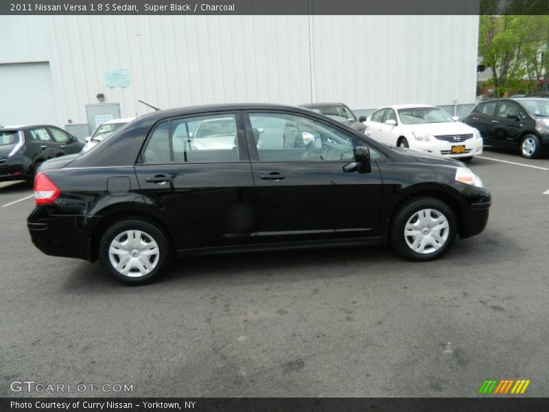 Super Black / Charcoal 2011 Nissan Versa 1.8 S Sedan