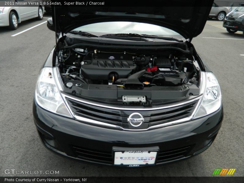 Super Black / Charcoal 2011 Nissan Versa 1.8 S Sedan