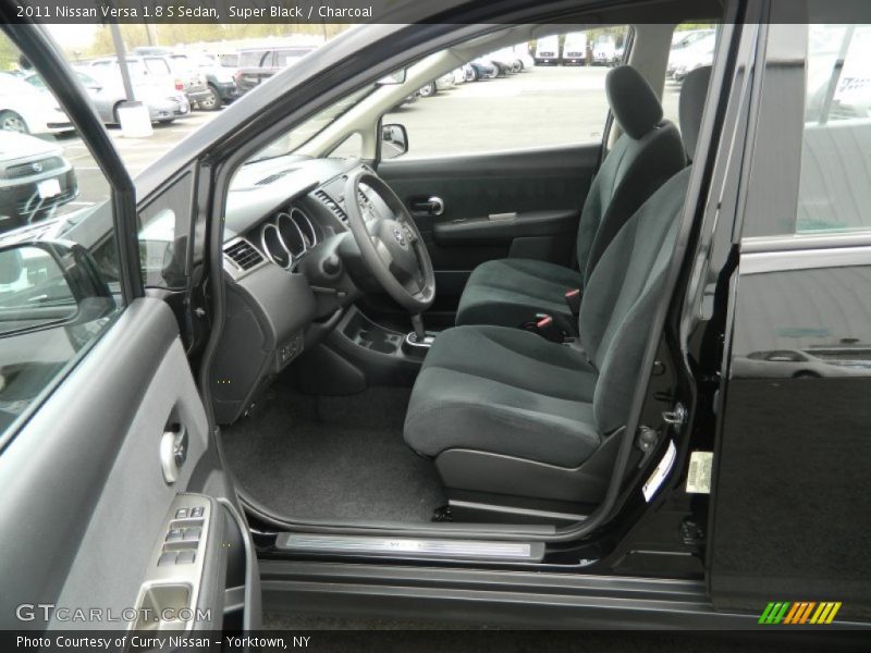 Super Black / Charcoal 2011 Nissan Versa 1.8 S Sedan