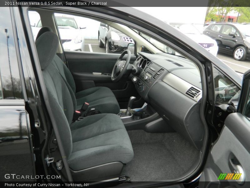 Super Black / Charcoal 2011 Nissan Versa 1.8 S Sedan