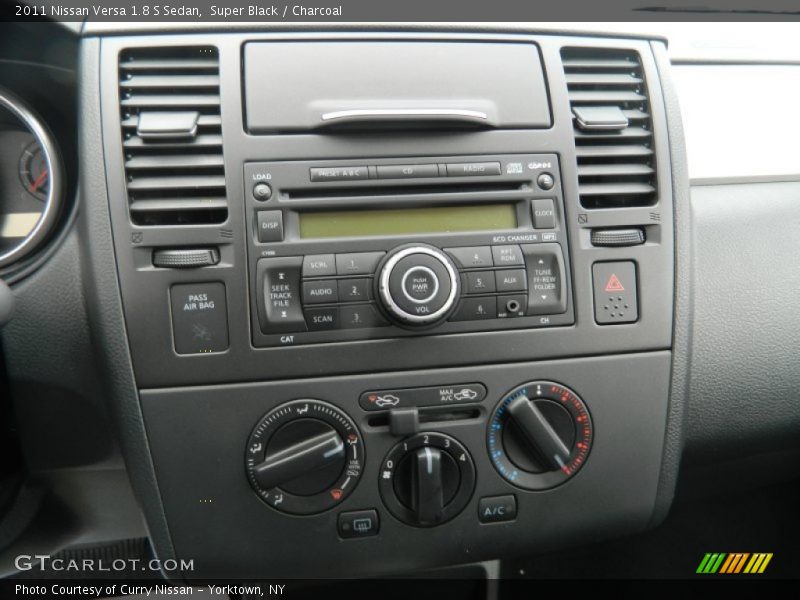 Super Black / Charcoal 2011 Nissan Versa 1.8 S Sedan