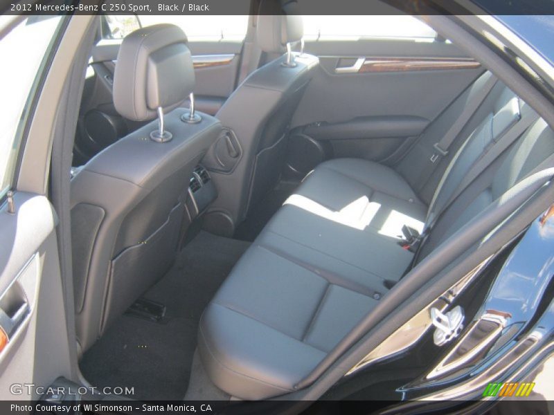 Black / Black 2012 Mercedes-Benz C 250 Sport