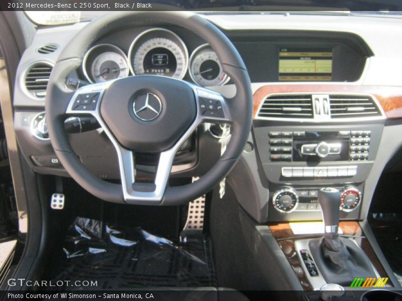 Black / Black 2012 Mercedes-Benz C 250 Sport