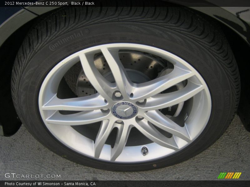 Black / Black 2012 Mercedes-Benz C 250 Sport