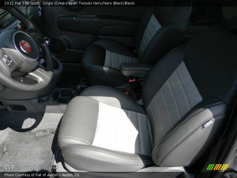 Grigio (Grey) / Sport Tessuto Nero/Nero (Black/Black) 2012 Fiat 500 Sport