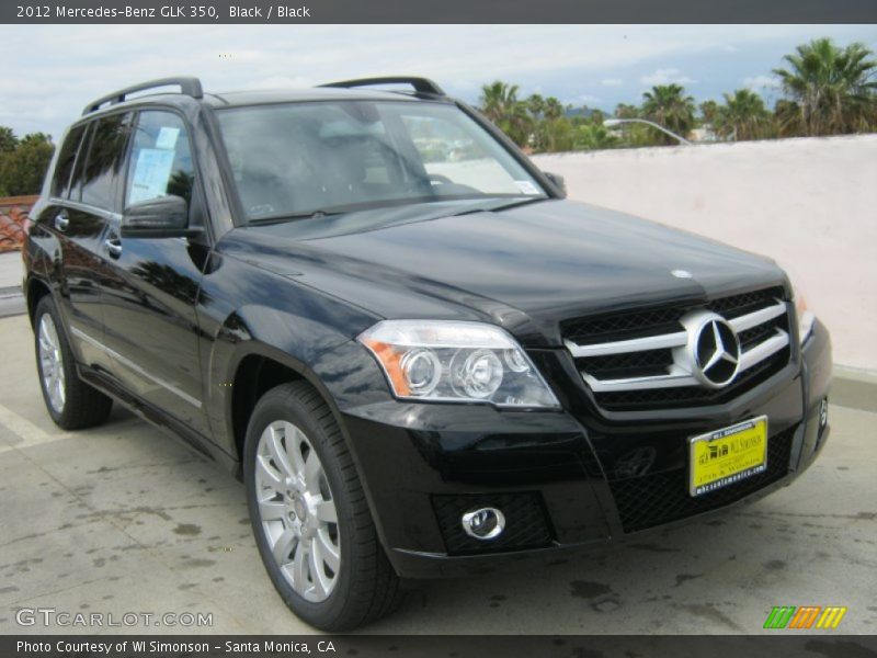 Black / Black 2012 Mercedes-Benz GLK 350