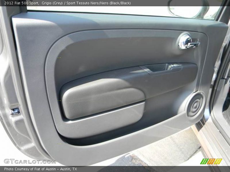 Grigio (Grey) / Sport Tessuto Nero/Nero (Black/Black) 2012 Fiat 500 Sport