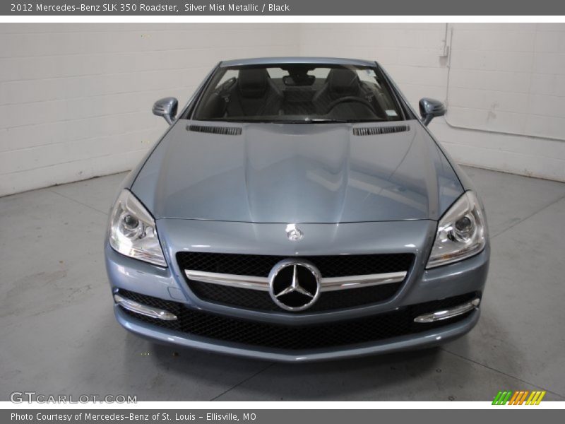 Silver Mist Metallic / Black 2012 Mercedes-Benz SLK 350 Roadster