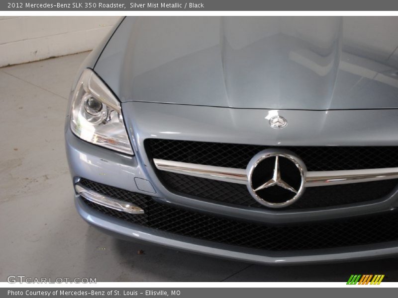 Silver Mist Metallic / Black 2012 Mercedes-Benz SLK 350 Roadster
