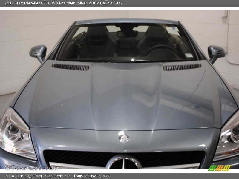 Silver Mist Metallic / Black 2012 Mercedes-Benz SLK 350 Roadster