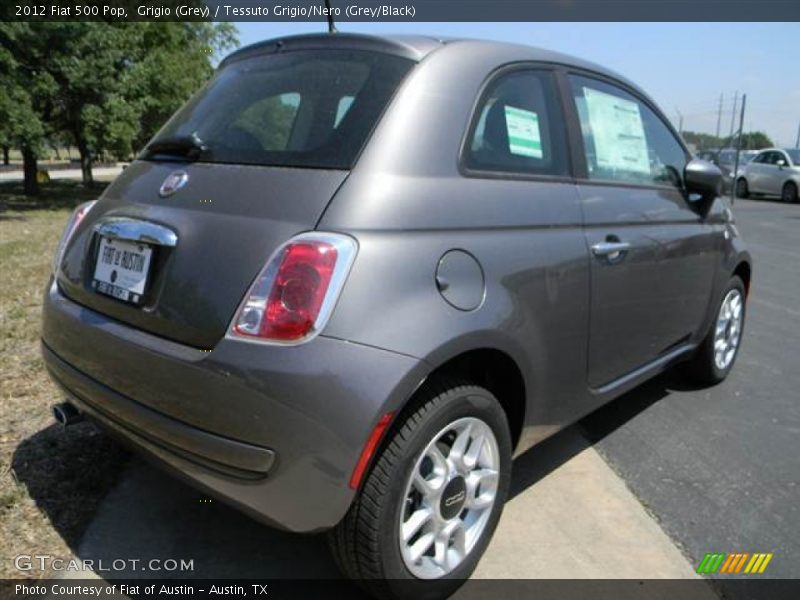 Grigio (Grey) / Tessuto Grigio/Nero (Grey/Black) 2012 Fiat 500 Pop