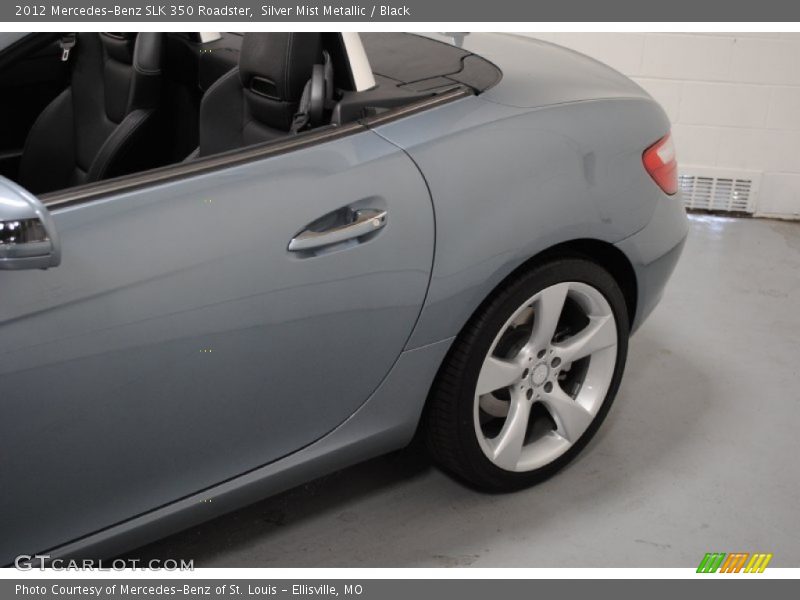 Silver Mist Metallic / Black 2012 Mercedes-Benz SLK 350 Roadster
