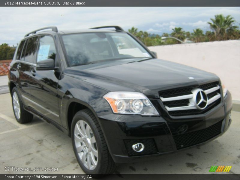Black / Black 2012 Mercedes-Benz GLK 350