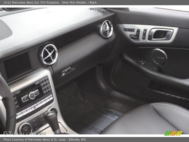 Silver Mist Metallic / Black 2012 Mercedes-Benz SLK 350 Roadster