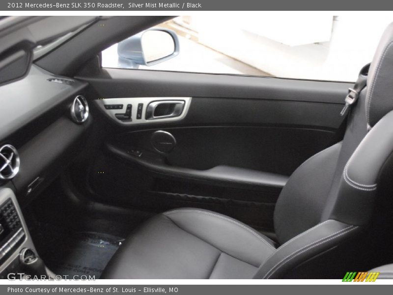 Silver Mist Metallic / Black 2012 Mercedes-Benz SLK 350 Roadster