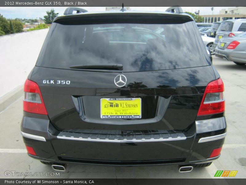 Black / Black 2012 Mercedes-Benz GLK 350