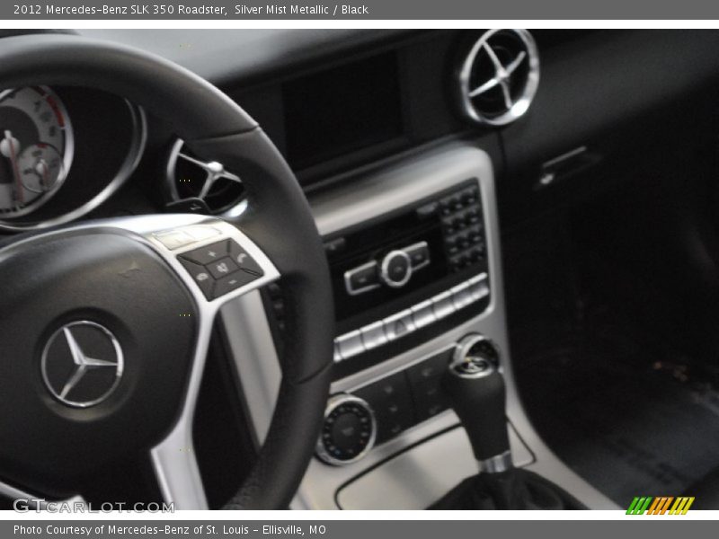 Silver Mist Metallic / Black 2012 Mercedes-Benz SLK 350 Roadster
