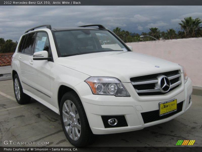 Arctic White / Black 2012 Mercedes-Benz GLK 350