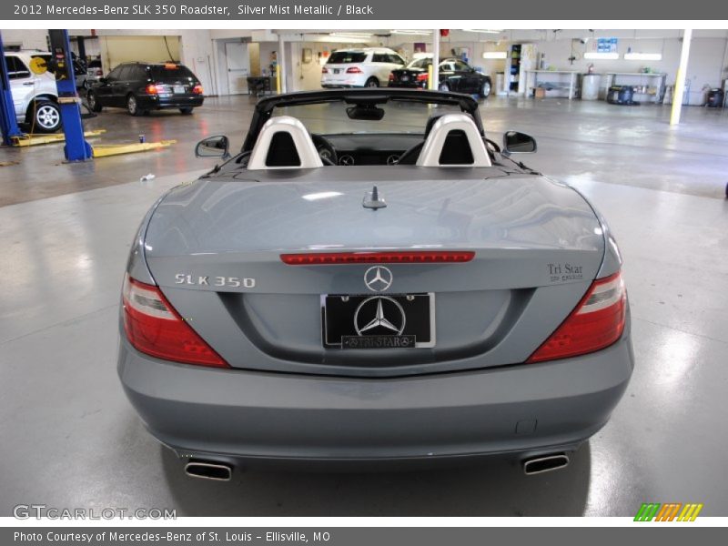 Silver Mist Metallic / Black 2012 Mercedes-Benz SLK 350 Roadster