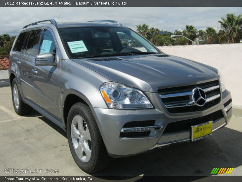 Paladium Silver Metallic / Black 2012 Mercedes-Benz GL 450 4Matic