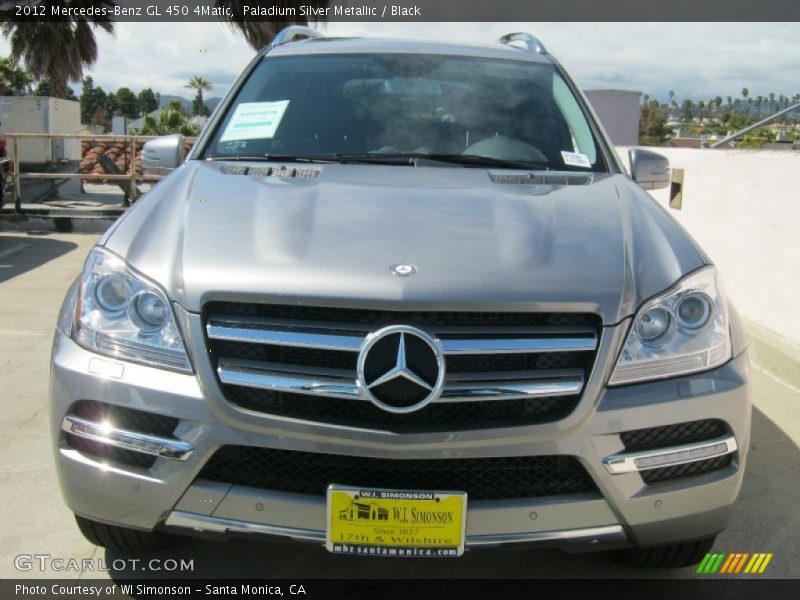 Paladium Silver Metallic / Black 2012 Mercedes-Benz GL 450 4Matic