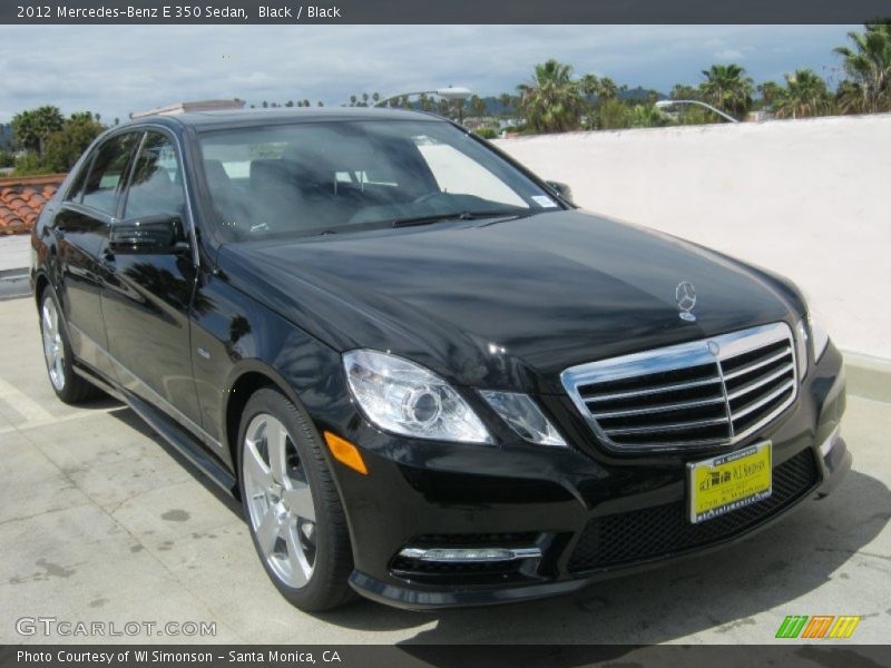 Black / Black 2012 Mercedes-Benz E 350 Sedan
