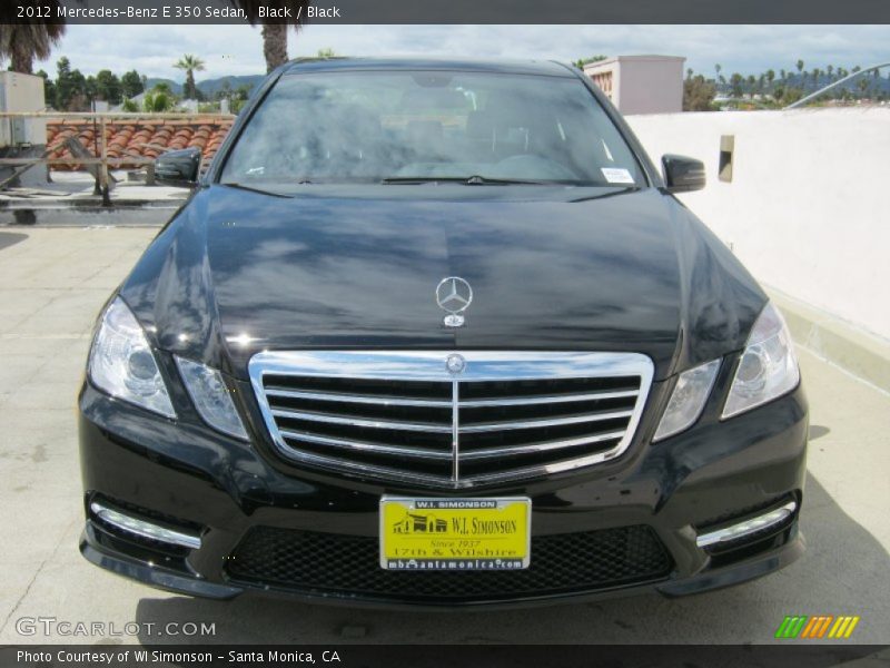 Black / Black 2012 Mercedes-Benz E 350 Sedan