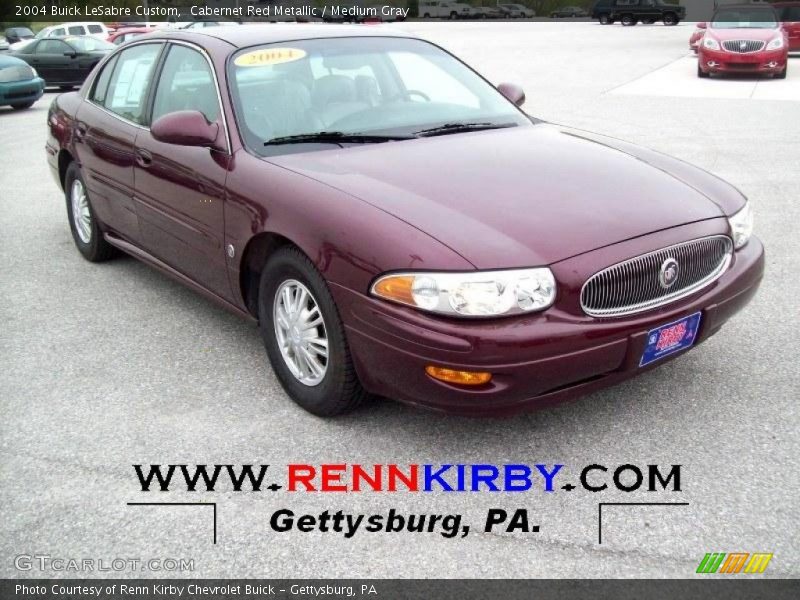 Cabernet Red Metallic / Medium Gray 2004 Buick LeSabre Custom