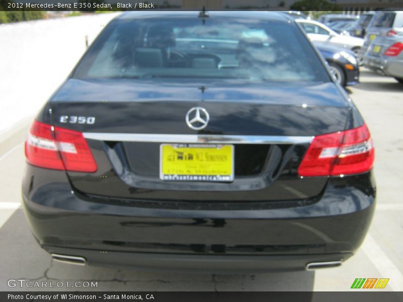 Black / Black 2012 Mercedes-Benz E 350 Sedan